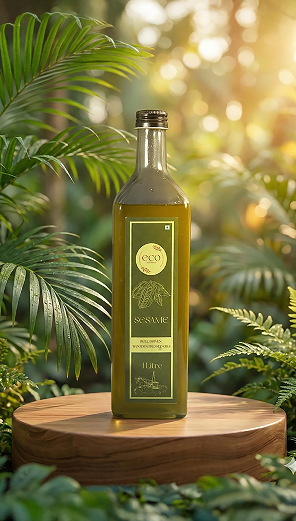 Seseme Oil - 100% Natural Bull Driven Wood Pressed Process | నువ్వుల నూనె - 100% స్వచ్ఛమైన ఎద్దుల గానుగ నూనె